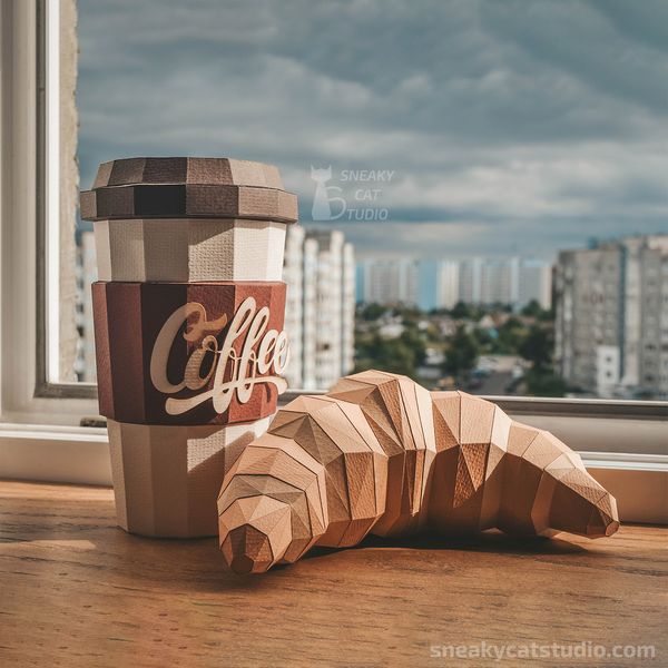 Coffe-to-go-Croisant-love-DIY-papercraft-low-poly-3D-Pepakura-PDF-Pattern-Download-paper-craft-Template-origami sculpture-model-wall-decor-sweet-8.jpg