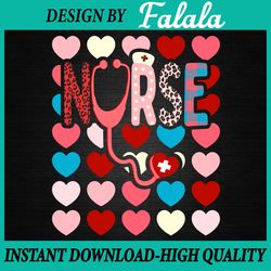 love stethoscope nurse life png, valentine day 2023 png valentine's day png, digital download