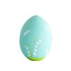 pastel turquoise easter wooden egg