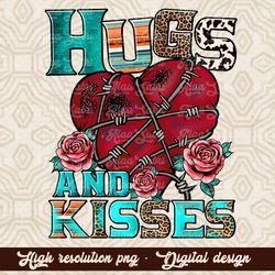 Hugs and kisses png sublimation design download, love Valentine png, Valentine's Day png, Valentines lips png, sublimate