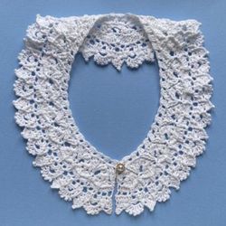 Romantic white crochet detachable collar