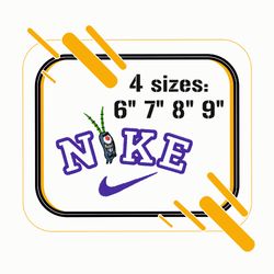 Nike and Plankton Embroidery Design