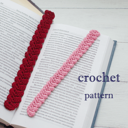Bookmark  crochet  pattern - Crochet Lace ribbon tutorial -Crochet Gift   for book lovers – Accessory for books