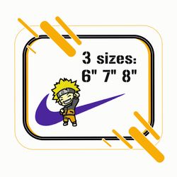 nike embroidery design naruto