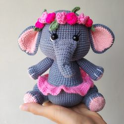 Elephant handmade plush toy