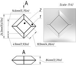 project 134. stained glass printable pattern. brillant3d