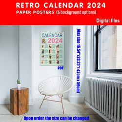 03 Retro Calendar (BIG) 2024