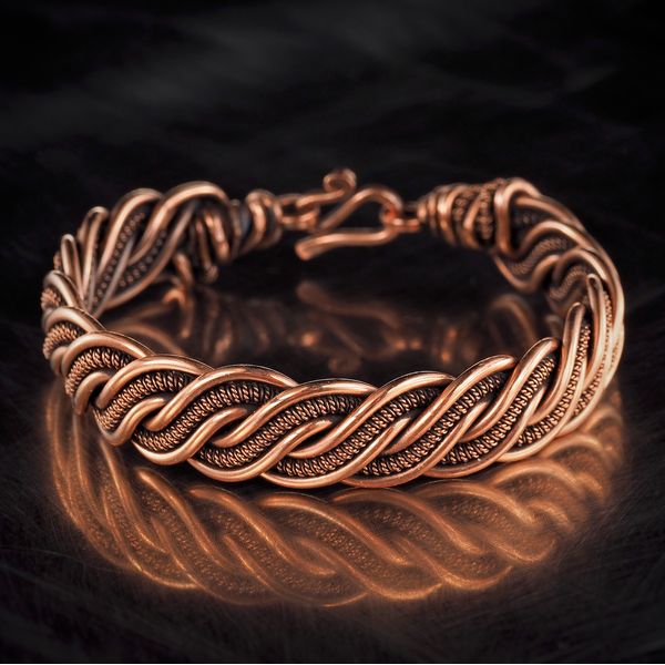 copper wire wrapped bracelet handmade jewelry  (3).jpeg