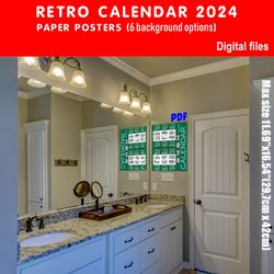 02 Retro Calendar 2024