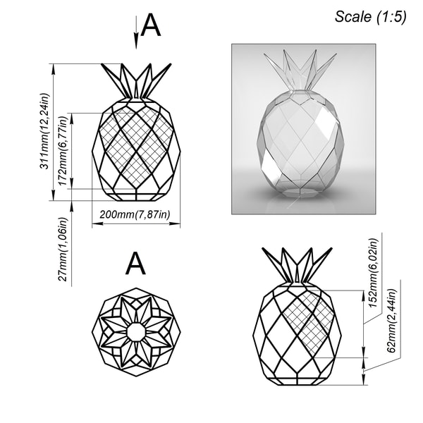 Stained glass printable pattern. Project 151.1. Brillant3d | Inspire Uplift