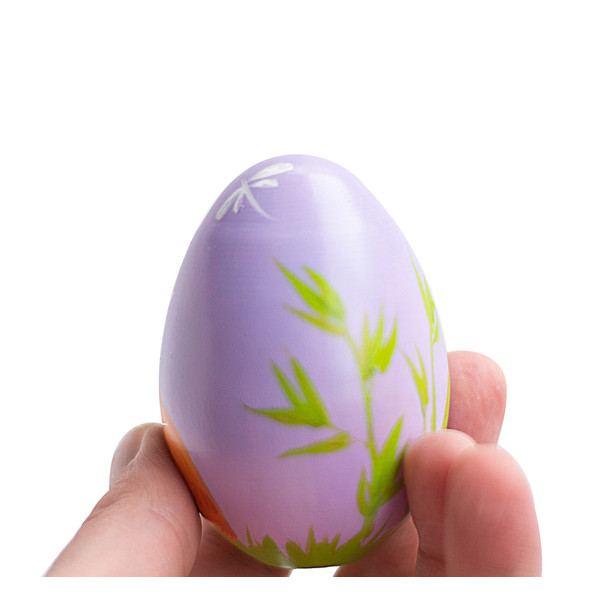 painted wooden egg