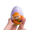 painted wooden egg with a rare animal - red panda