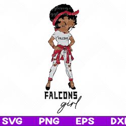 BETTY BOOP FALCONS GIRL SVG, Betty boop FALCONS girl NFL,  Betty Boop SVG, Betty Boop NFL, Betty Boop Svg