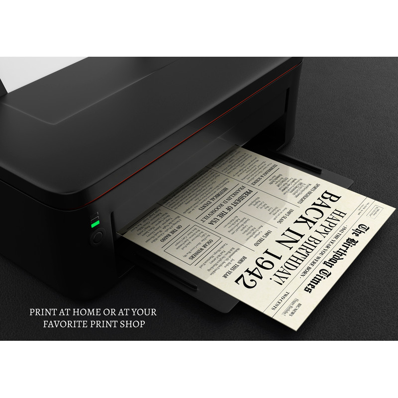 81st birthday newspaper