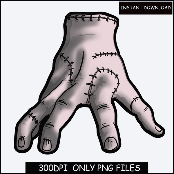 Thing the hand Wednesday png, The thing png, Addams family, - Inspire Uplift