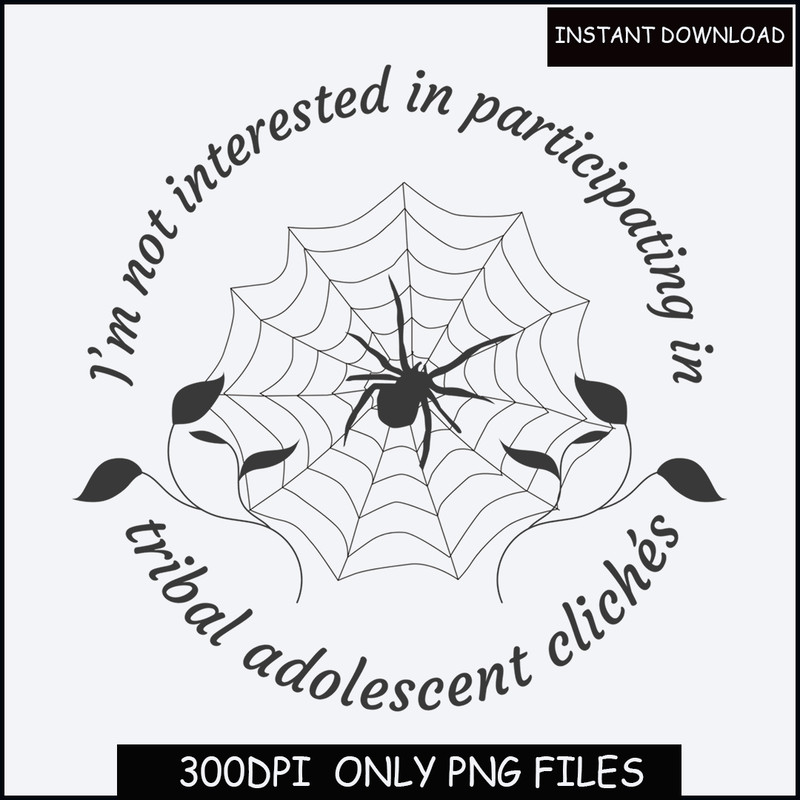 Wednesday Addams quote I'm not interested in participating in tribal adolescent cliches Cotton Tee.jpg