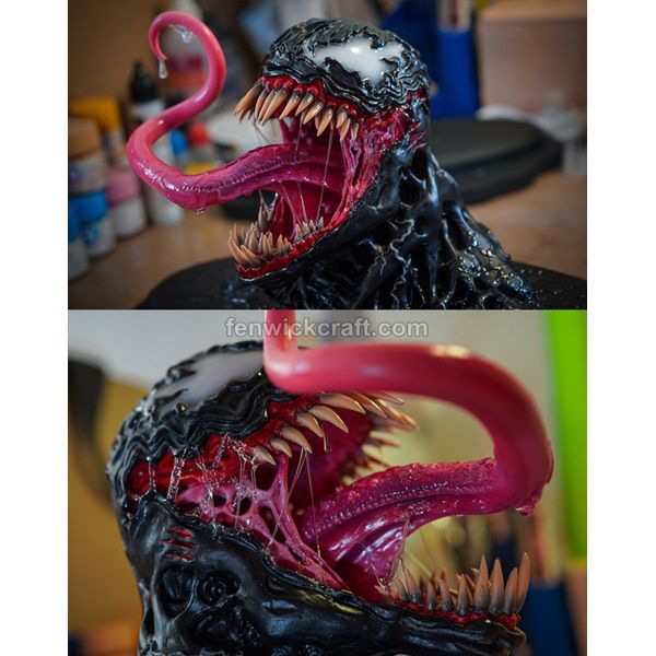 large venom head figurine