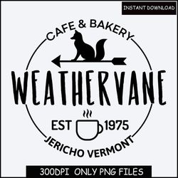 Weathervane Cafe & Bakery Jericho, Vermont Coffee Mug,Png, Digital file