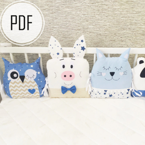 Animal pillow discount patterns to sew