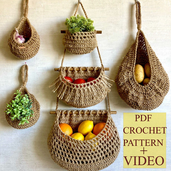 Multifunctional Crochet Baskets – 1001 Patterns