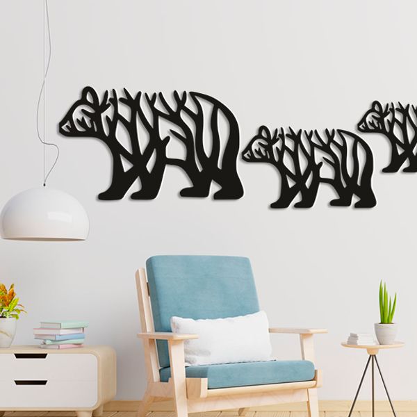 Bear Wall Decor DXF File.png