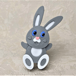 Funny bunny - silicone mold