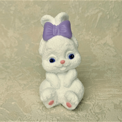 Bunny with a bow - silicone mold