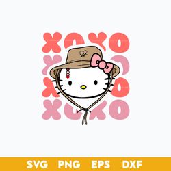 XOXO Kitty Benito SVG, Hello Kitty Valentine SVG, Bunny Valentine SVG
