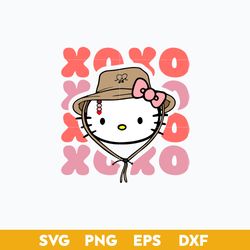 xoxo kitty benito svg, hello kitty valentine svg, bunny valentine svg