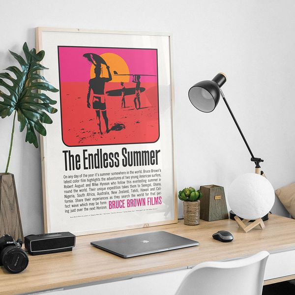 The Endless Summer - Retro movie poster by John Van Hamersveld, 1966.jpg