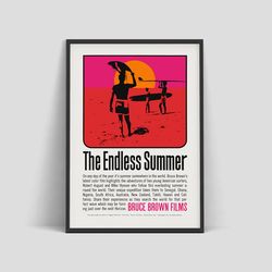 The Endless Summer - Retro movie poster by John Van Hamersveld, 1966