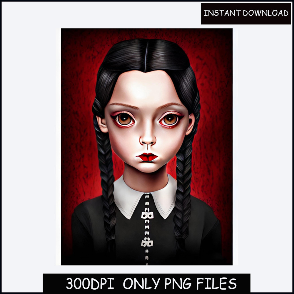Instant download Wednesday Png Bundle, Wednesday Png, Wednesday addams, The addams family, Wednesday, Sublimation png, Silhouette, Layered.jpg