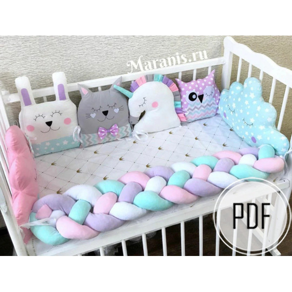 Diy crib top bumper pads