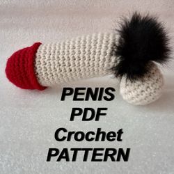 Crochet penis pattern pdf Funny mature gift Crochet penis pillow Amigurumi pattern for beginner Funny mature gift