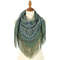 gray original pavlovo posad woolen shawl size 89x89 cm