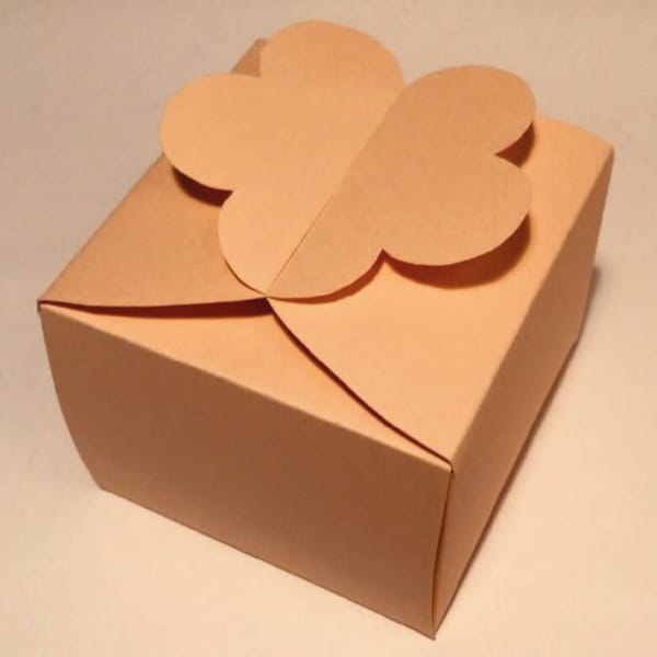 Flower box template, romantic box, romantic gift box - Inspire Uplift