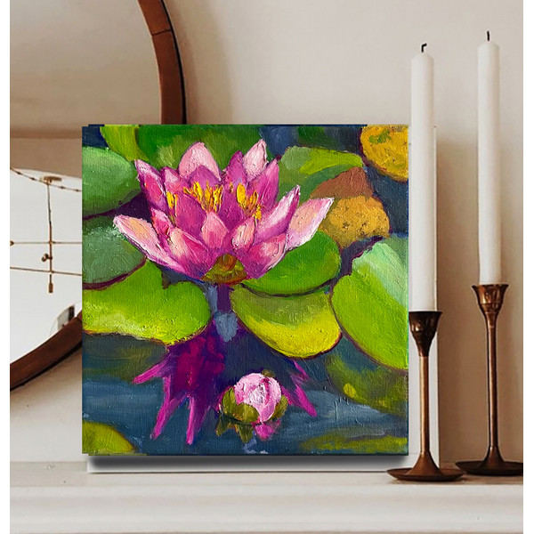 lotus canvas art