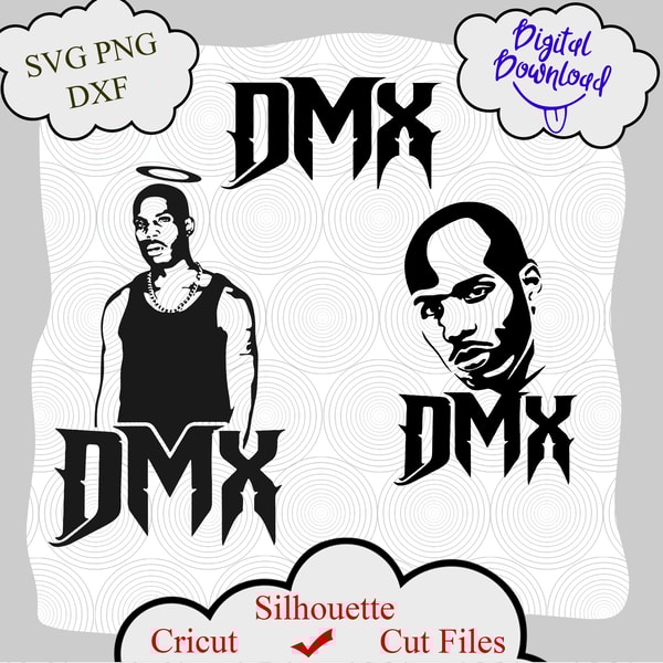 DMX Logo svg, DMX Face svg, Hip Hop svg, Rap svg, Legend svg | Inspire ...
