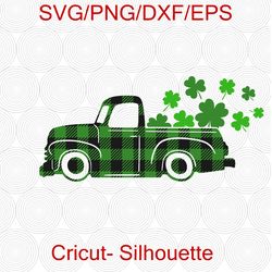 st patricks truck svg,happy st patrick's day svg,shamrock svg cutting file,saint patricks day irish clipart