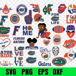 florida gators logo, bundle logo, svg, png, eps, dxf, n-c-aa logo