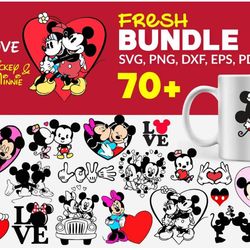 mickey mouse valentines day svg, minnie mouse valentines day svg, mickey love svg, mickey heart svg, disney valentine