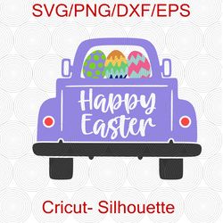 Easter Truck SVG, Easter SVG, Easter Eggs Svg, Easter, Easter old Truck, Easter carrots Svg, Easter eggs, CriCut Files