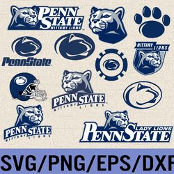 penn state nittany lions svg, penn state nittany lions logo, bundle logo, svg, png, eps, dxf, n-c-aa logo