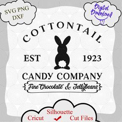 Cottontail Candy Company Easter svg, Spring Svg, Easter Design for Shirts, Easter Quotes, Easter Cut Files, Cricut, png