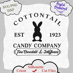 cottontail candy company easter svg, spring svg, easter design for shirts, easter quotes, easter cut files, cricut, png