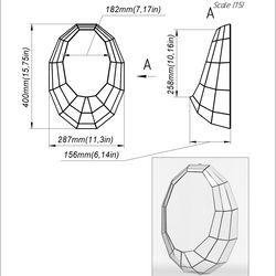 project 160. stained glass printable pattern. brillant3d