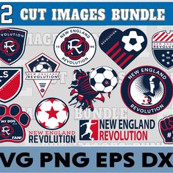new england revolution  logo, bundle logo, svg, png, eps, dxf