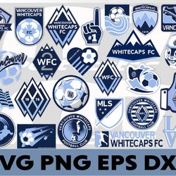 vancouver whitecaps fc  logo, bundle logo, svg, png, eps, dxf