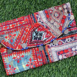Vintage antique Boho Indian ethnic Banjara clutch bag/sling bag