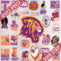 bundle 26 files edward waters svg,hbcu team svg, mega bundle, designs, cricut, cutting file, vector clipart, digital dow